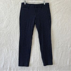Banana Republic Polka Dot Trouser Size 4 Petite Women’s Navy White Pinup Glamour